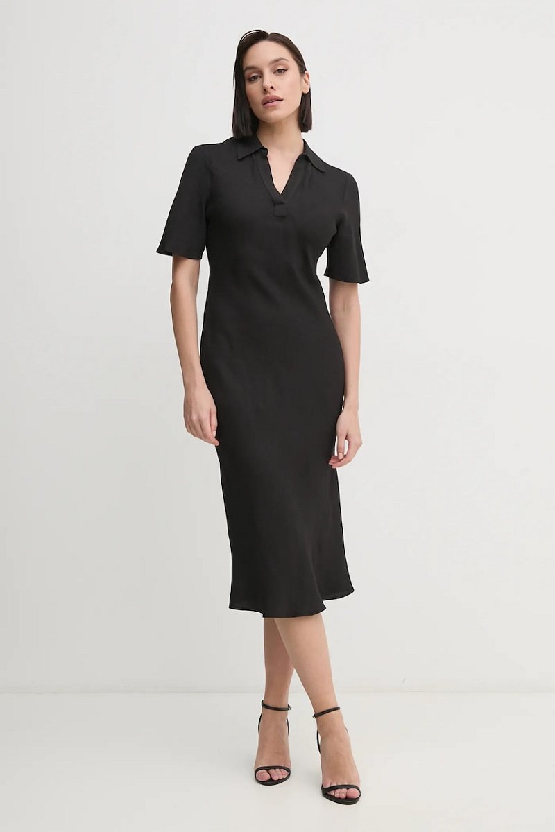 Šaty Calvin Klein černá barva, maxi, K20K207867