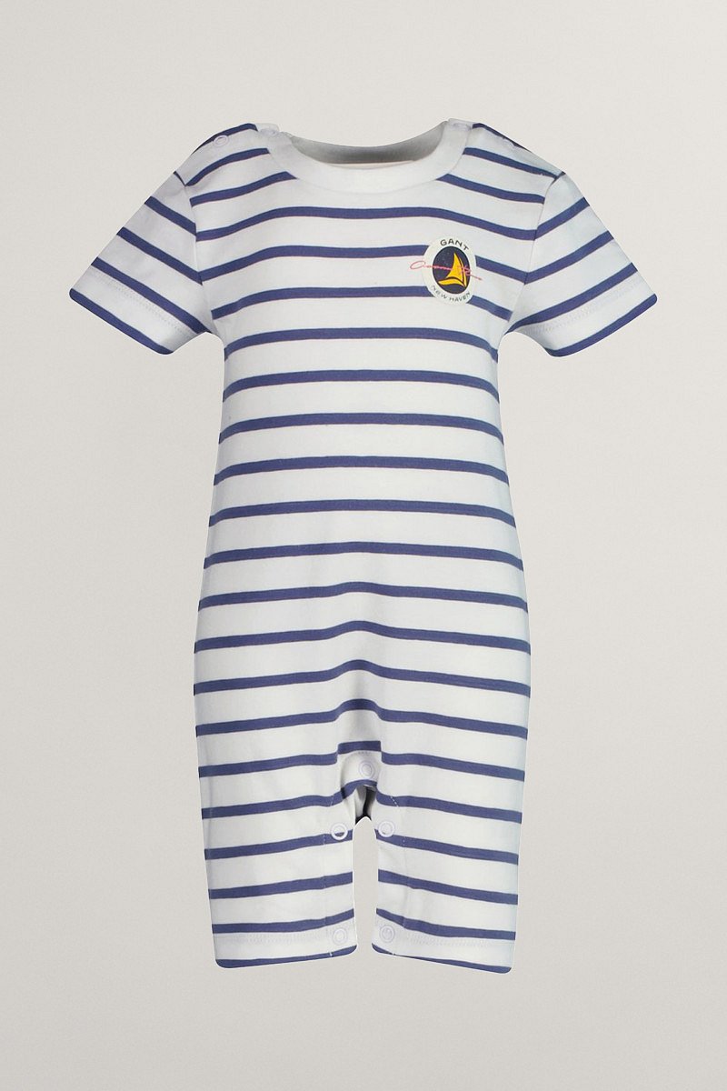BODY GANT STRIPED JERSEY ROMPER DUSTY NAVY