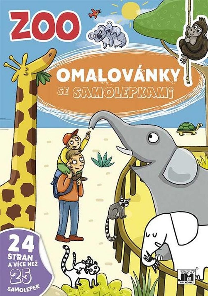 Omalovánky se samolepkami ZOO