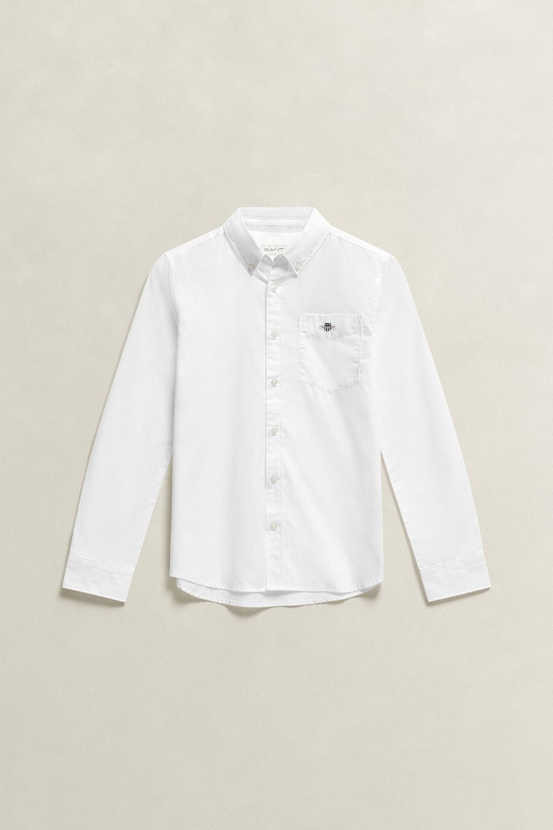 KOŠILE GANT SHIELD POPLIN SHIRT WHITE