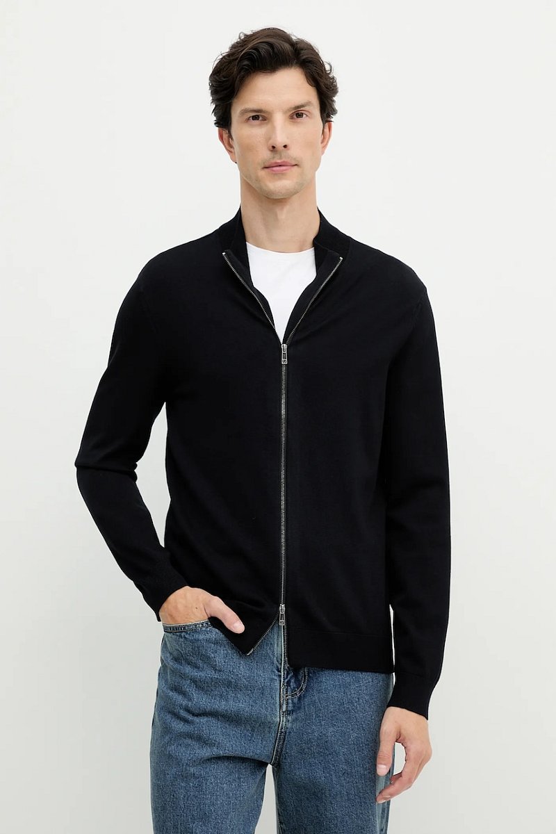 Kardigan Armani Exchange pánský, tmavomodrá barva, XM001279 AF10454
