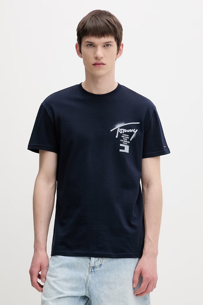 Tommy Jeans tričko pánské bavlněné