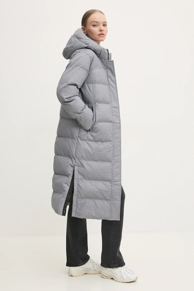 Bunda Superdry dámská, šedá barva, zimní, W5011733A-07Q