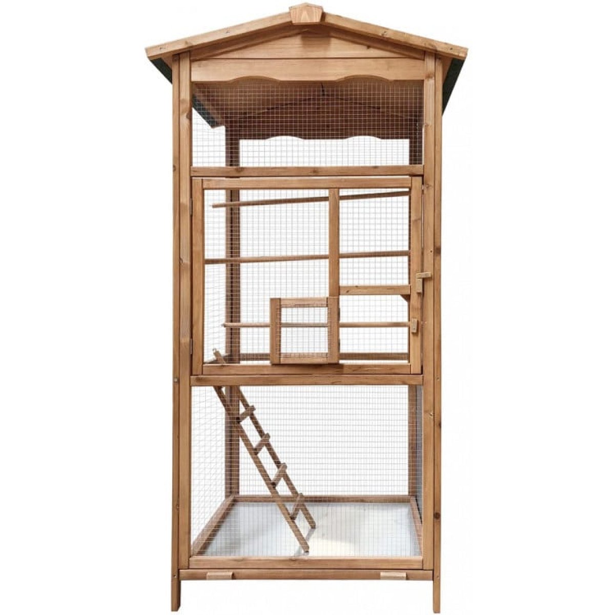 Agrofortel Voliéra pro ptáky - velikost M - masivní dřevo, 89 x 67 x 173 cm