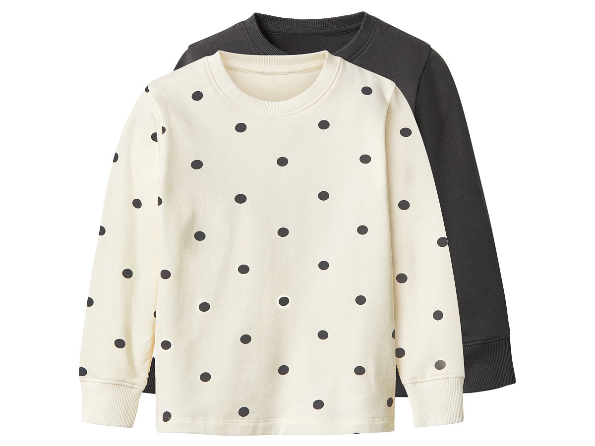 lupilu® Dívčí termo triko s dlouhými rukávy, 2 kusy (antracitová, 110/116)