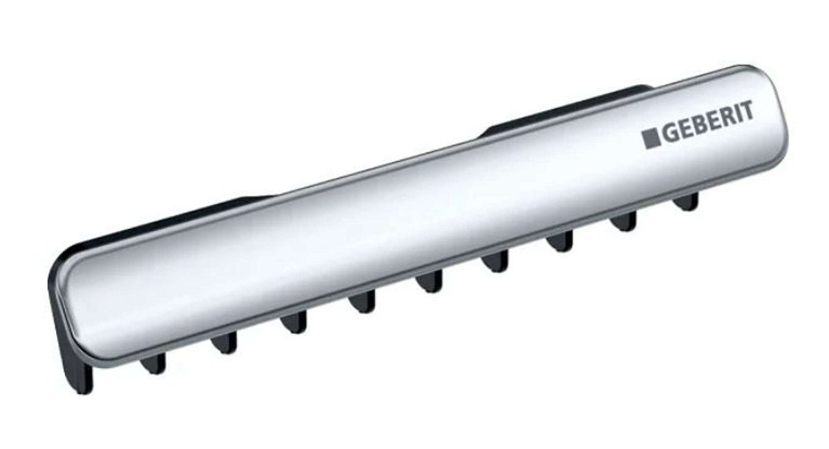 Geberit ONE - Kryt výpusti umyvadel s vodorovným odtokem, hřebenová vložka, lesklý chrom 505.082.21.1