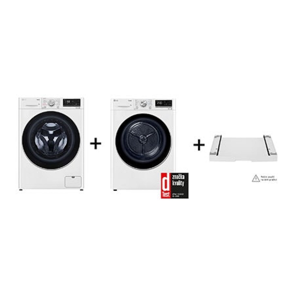 PRACÍ SET - LG Pračka FA49V5VW1W + Sušička RC81V9AV3N + Výsuvný mezikus ZDARMA