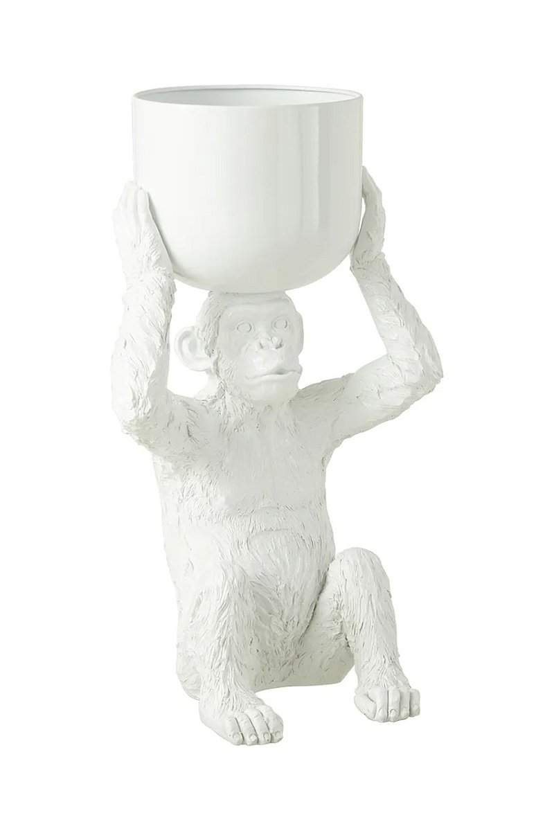 Kbelík na led J-Line Monkey bílá barva