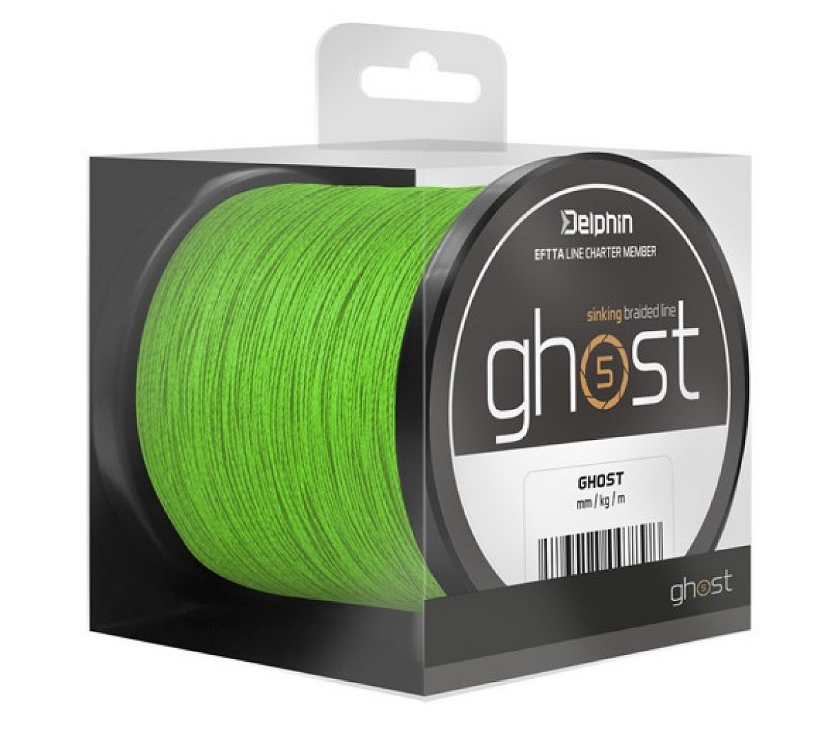 Delphin splétaná šňůra ghost 4+1 zelená - 0,33 mm - 40 lb - 200 m