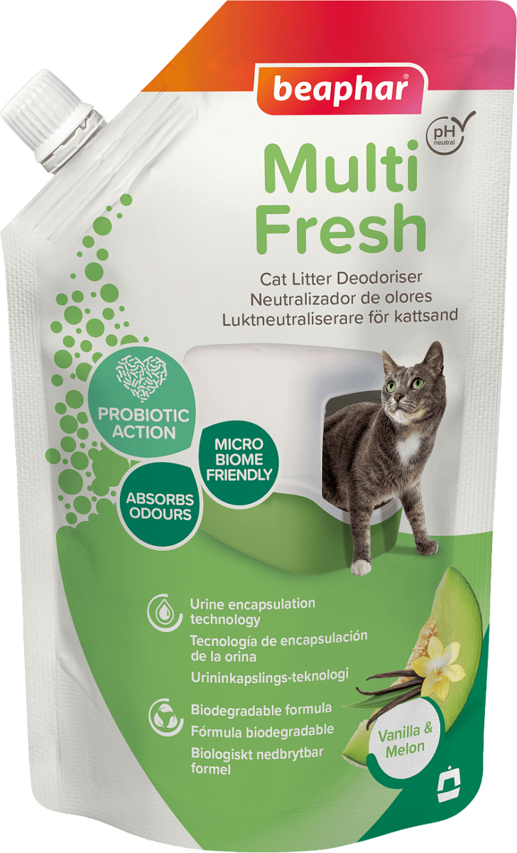 Odstraňovač zápachu Beaphar Multi Fresh Vanilla&Melon 400g