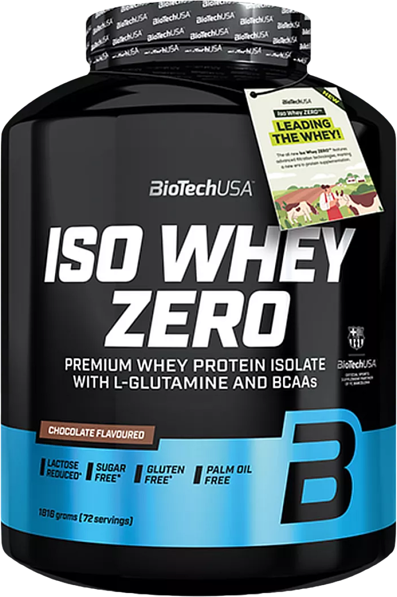BioTech USA Iso Whey Zero 1816 g tmavá čokoláda