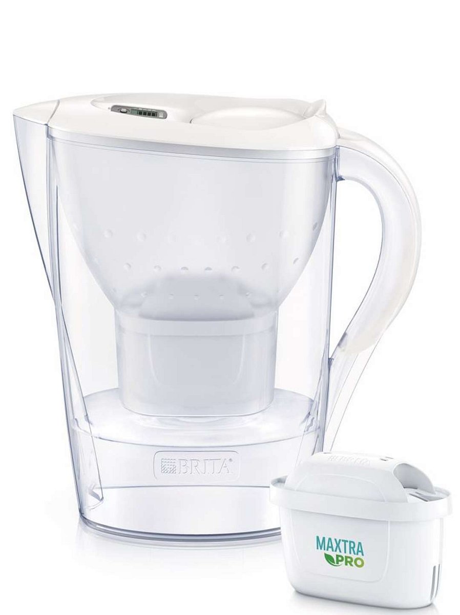 Brita Konvice - Filtrační konvice Marella Cool Memo, objem 2,4 l, filtr Maxtra Pro, bílá 1052789