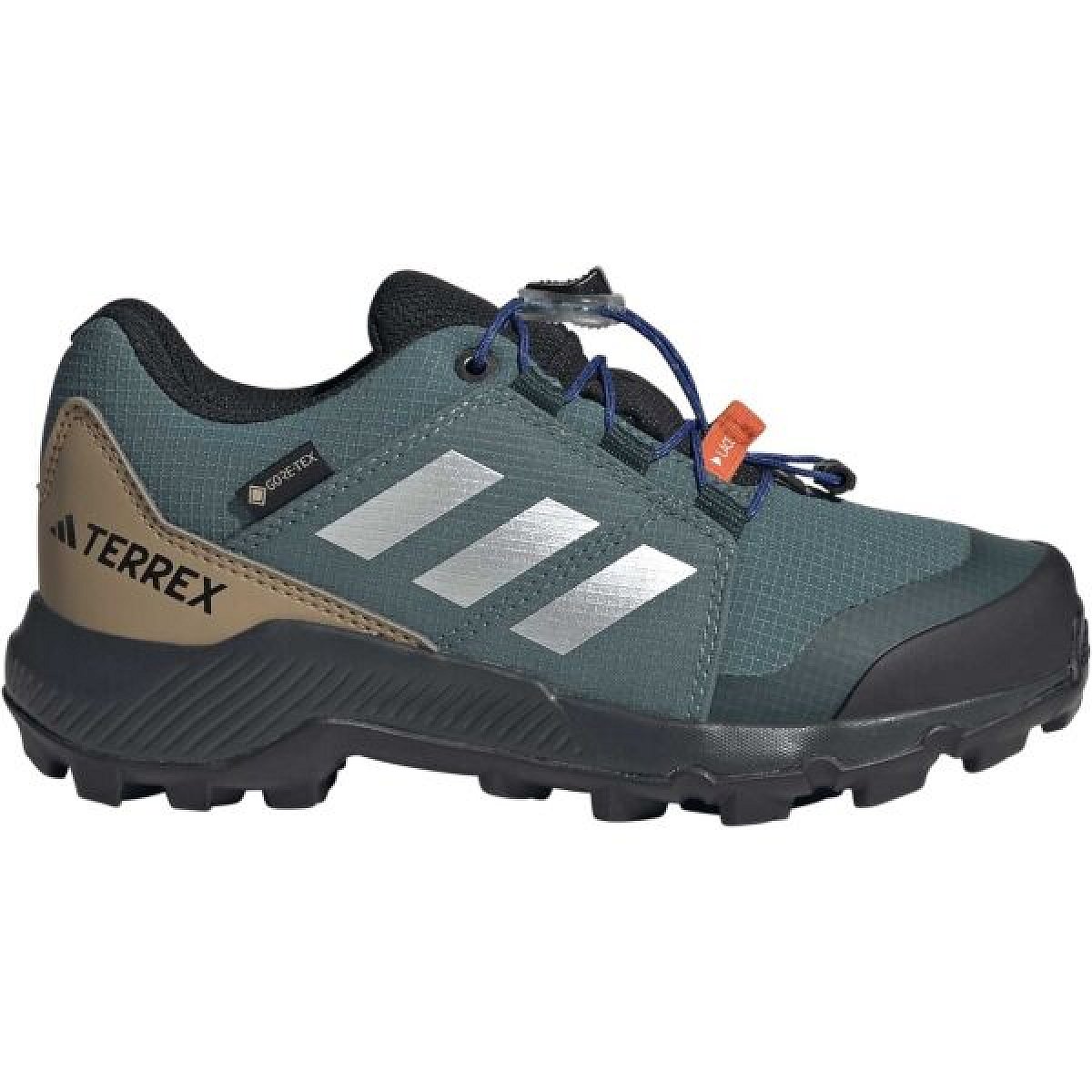 adidas TERREX GTX K Dětská outdoorová obuv, tmavě zelená, velikost 38