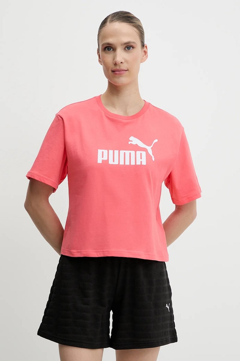 Bavlněné tričko Puma Essential Logo