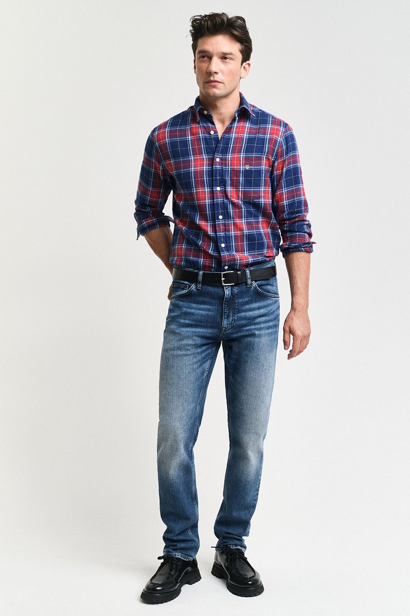 DŽÍNY GANT REGULAR JEANS MID BLUE VINTAGE