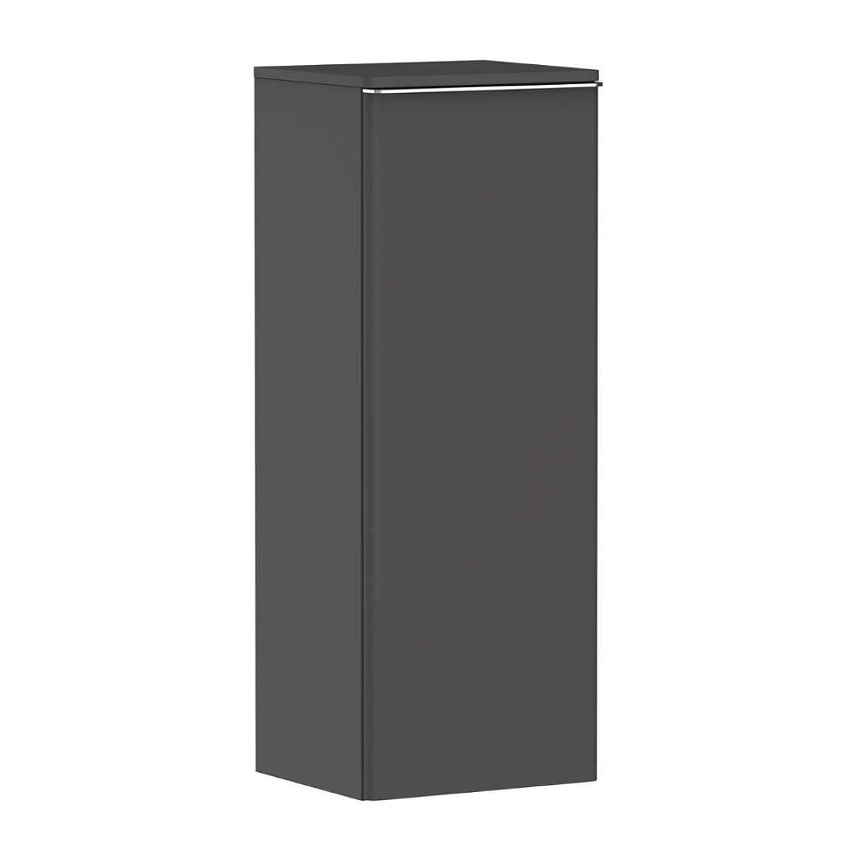 Hansgrohe Xelu Q - Boční skříňka 40x107x35 cm, 1 dvířka, panty vpravo, matná šedá/chrom 54132000