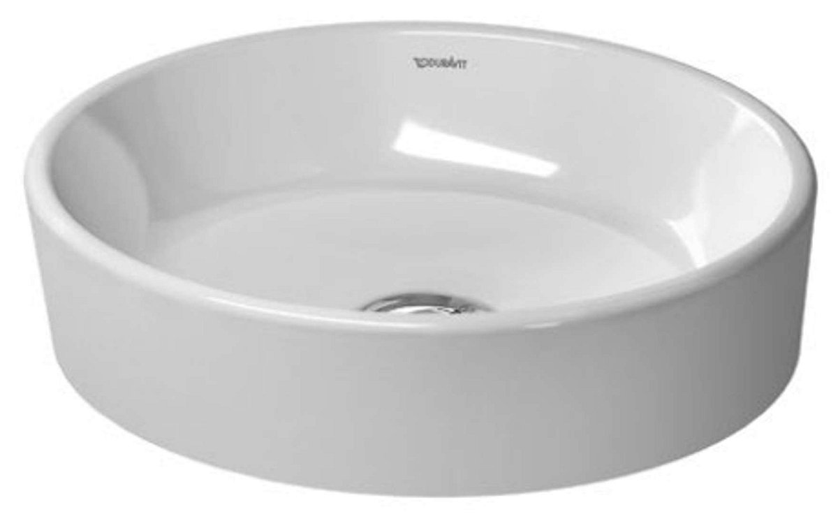 Duravit Starck 2 - Umyvadlo na desku, 44x40 cm, bez přepadu, WonderGliss, bílá 23214400001