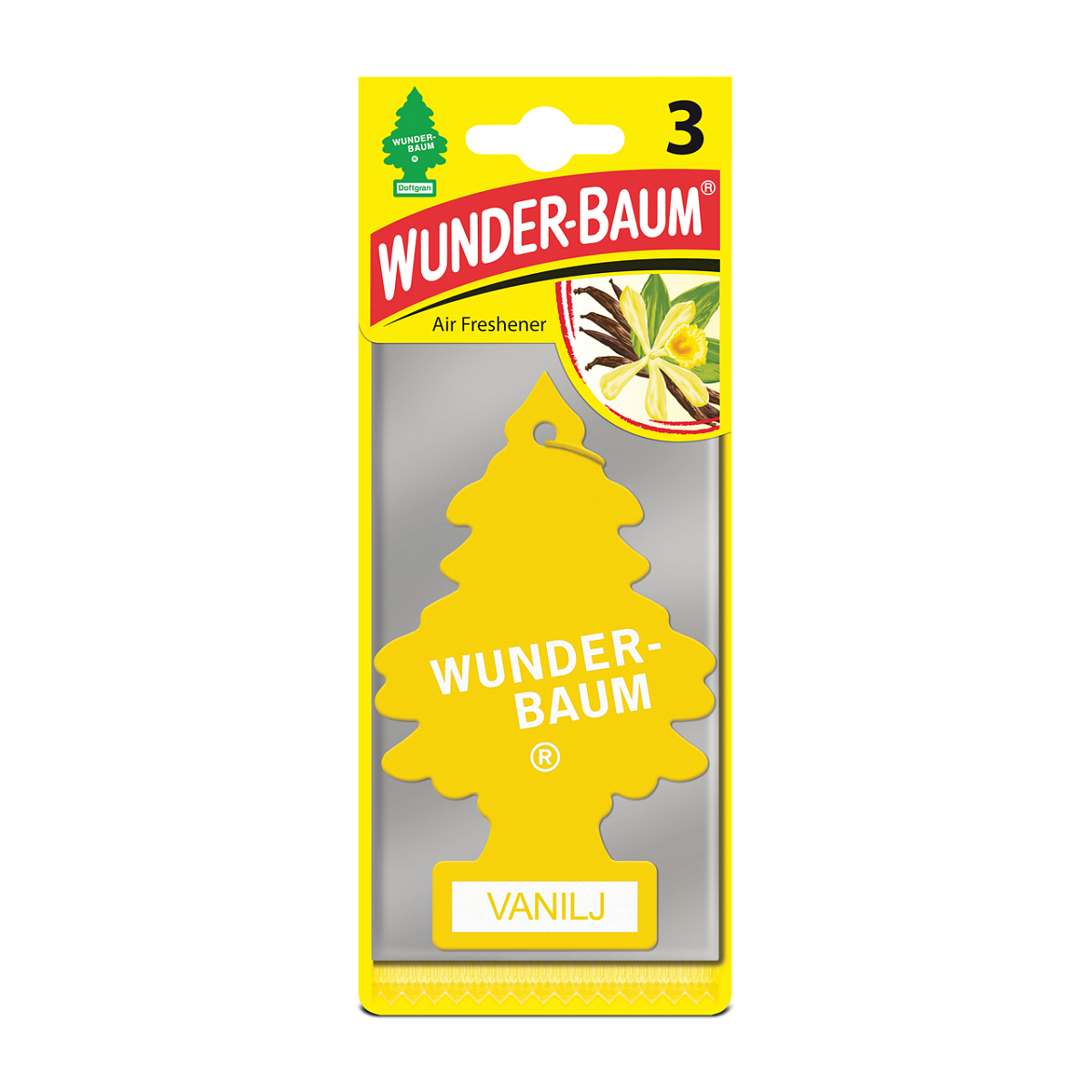 Osvěžovač Vzduchu Wunder-Baum Vanilka 3ks