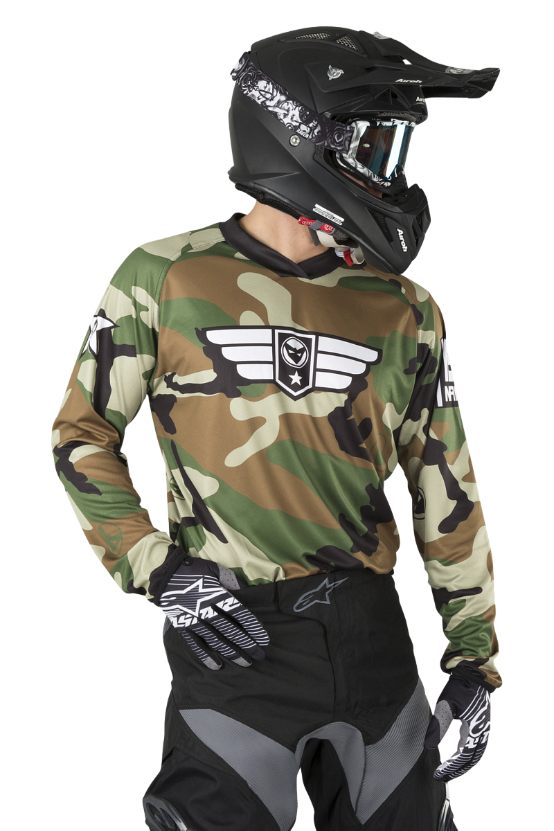 Personalizovaný Dres 24MX MX3 WOOD Maskáčová