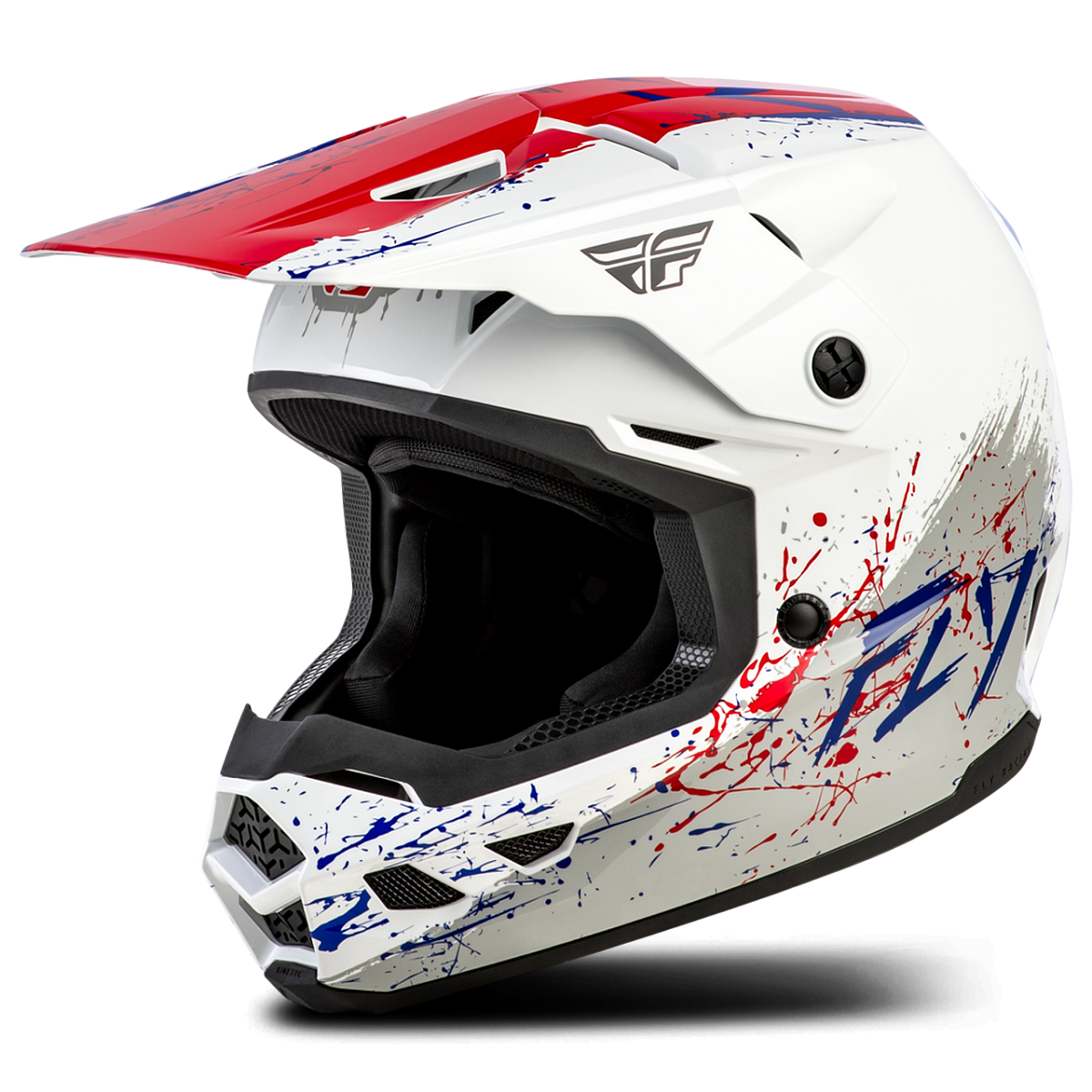 Motokrosová Helma FLY Racing Kinetic Drip V26 Dětská Červená/Bílá/ModráS
