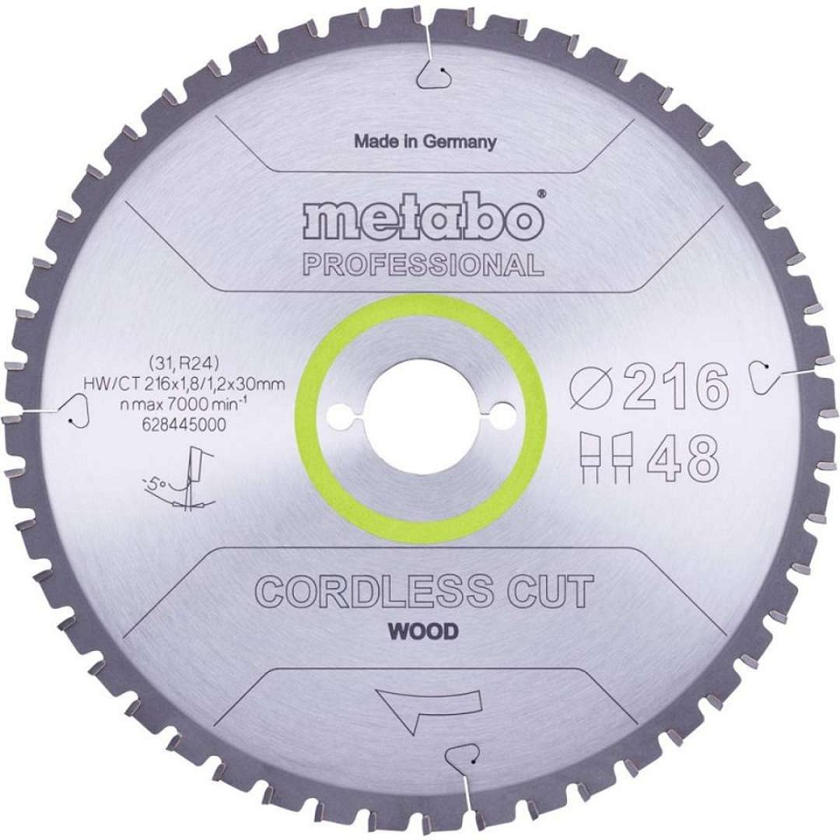 Metabo Příslušenství - Pilový kotouč na dřevo 216x30 mm, 28 zubů 628444000