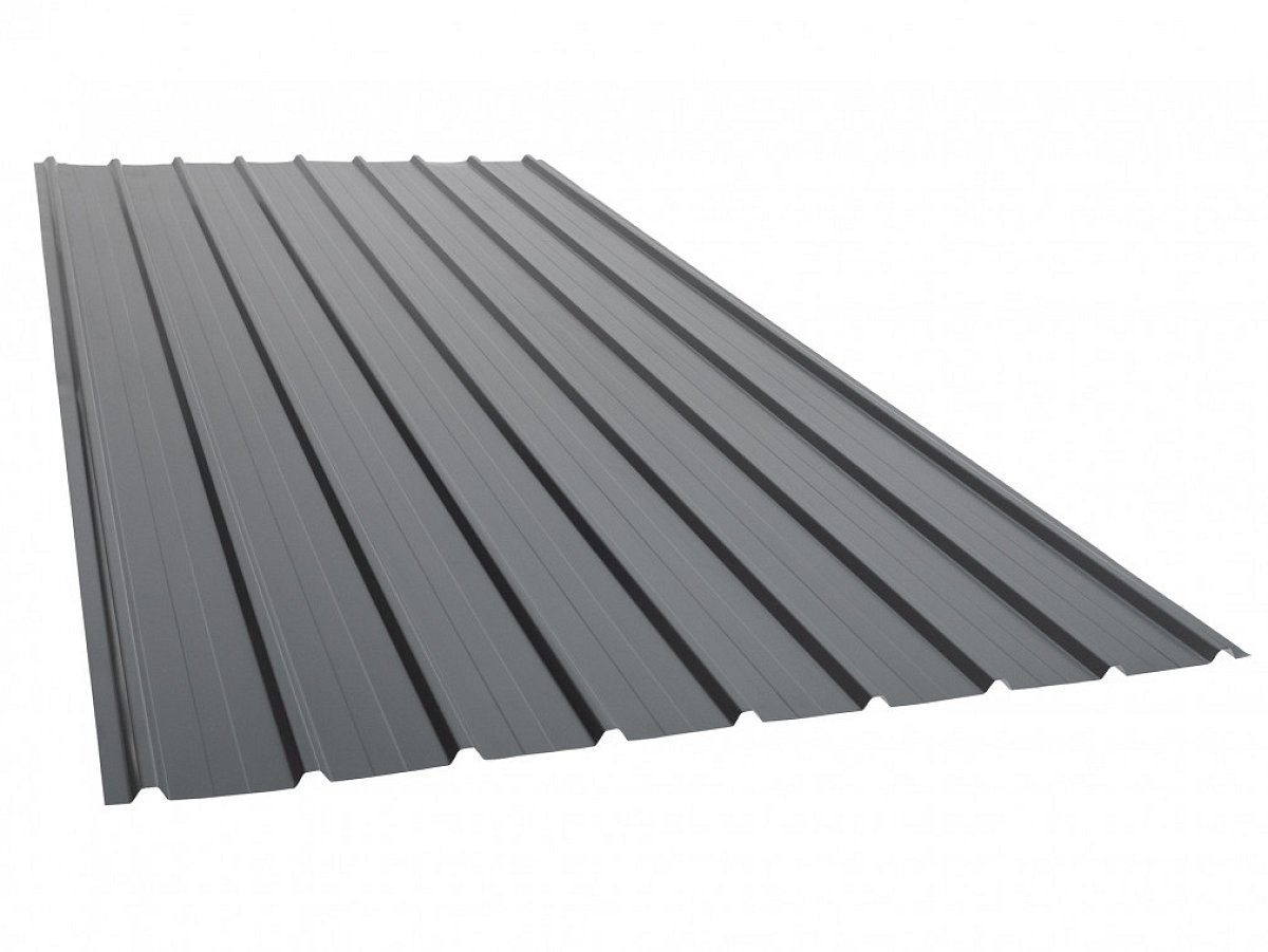Covernit Trapézový plech T12 2000 x 910 mm grafit, cena za 1,82 m2 (1 deska)