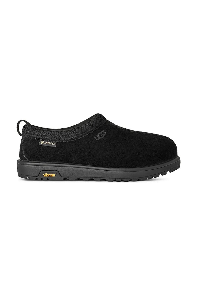 Semišové papuče UGG Tasman GTX černá barva, 1171304.BLK