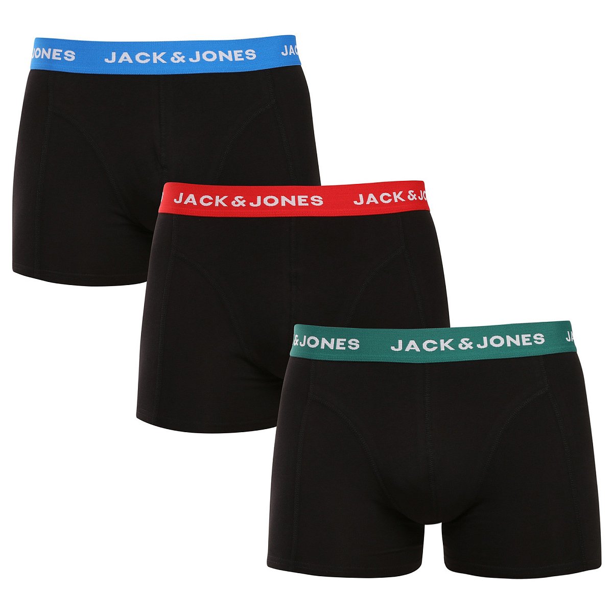 3PACK pánské boxerky Jack and Jones černé (12271554) M, trenky / trenýrky