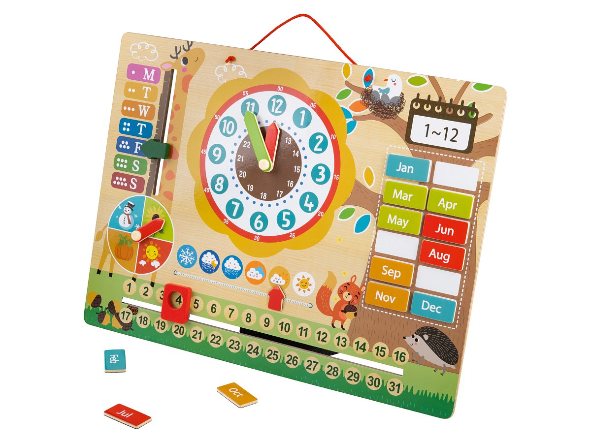 Playtive Dřevěná magnetická tabule a notebook
