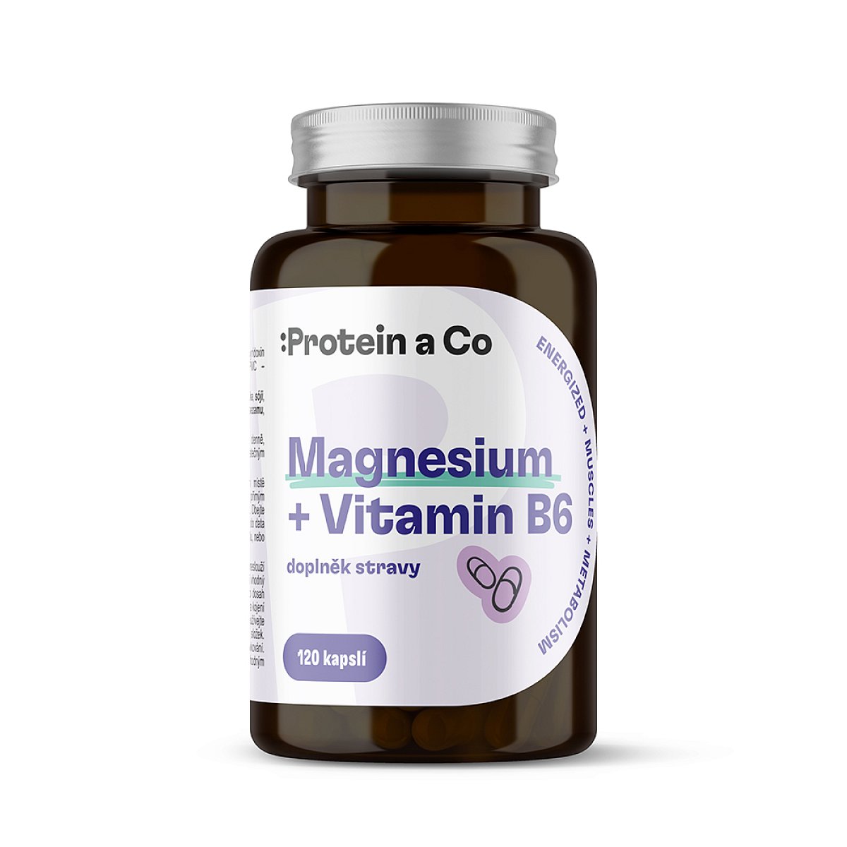 Protein&Co Magnesium bisglycinát + B6 120 kapslí