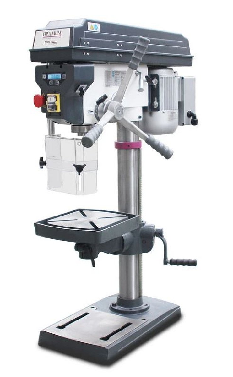 OPTIMUM Stojanová vrtačka OPTIdrill D 23 Pro, 400 V, vrtání vlevo-vpravo