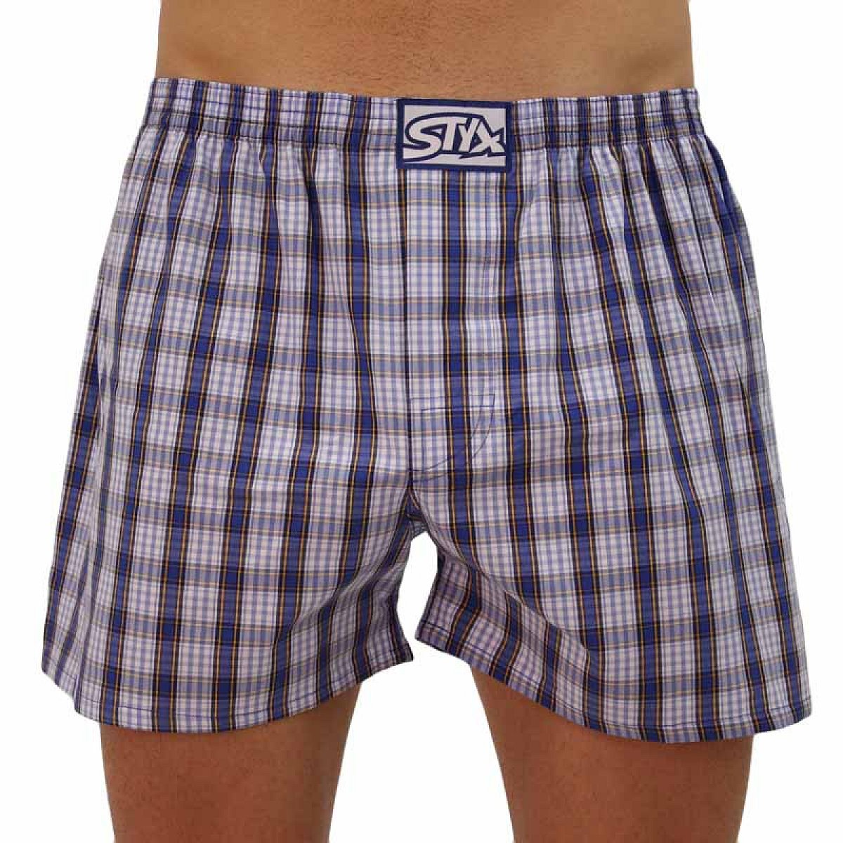 Pánské trenky Styx klasická guma vícebarevné (A102)  L, trenýrky