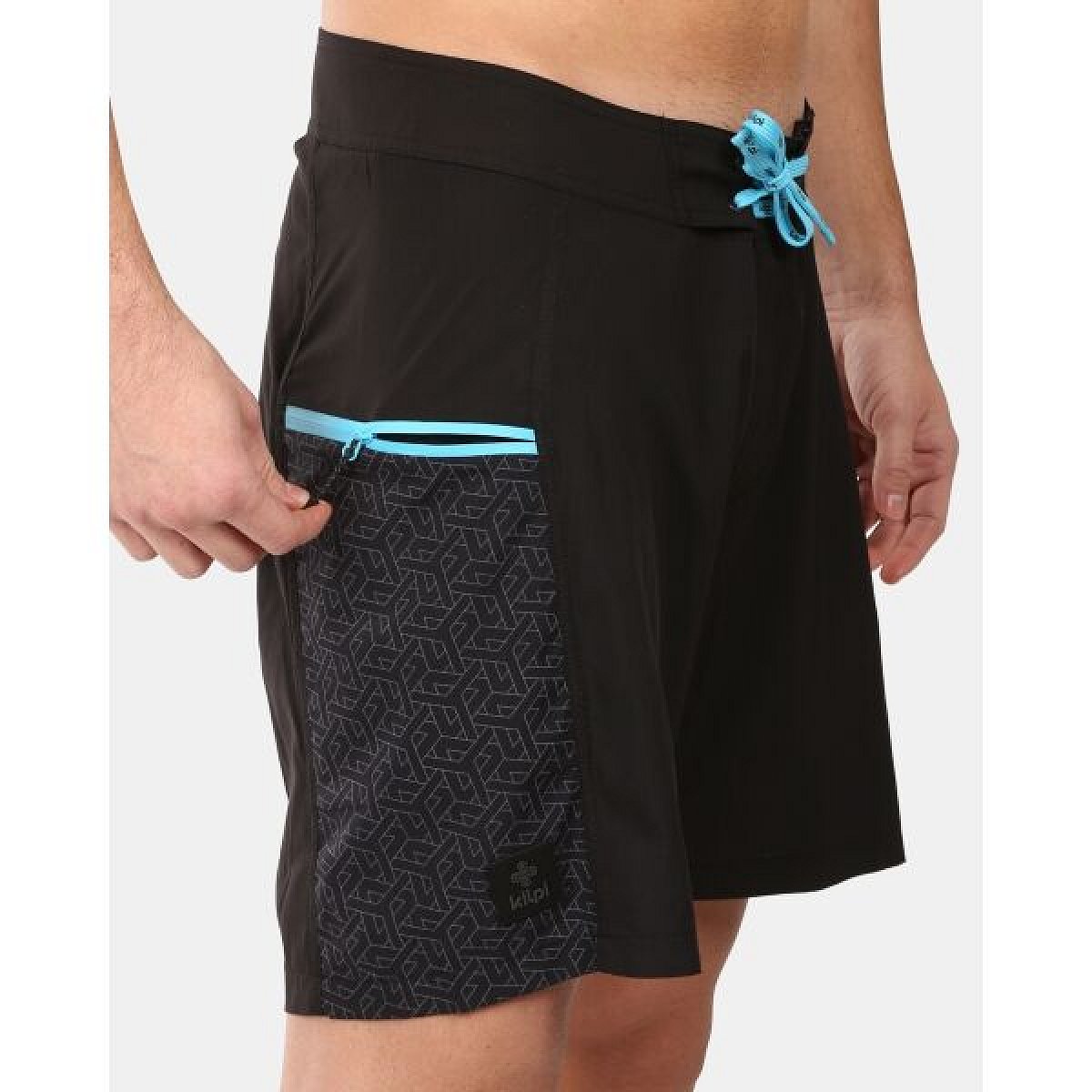 KILPI ARIANY Pánské koupací kraťasy, černá, velikost