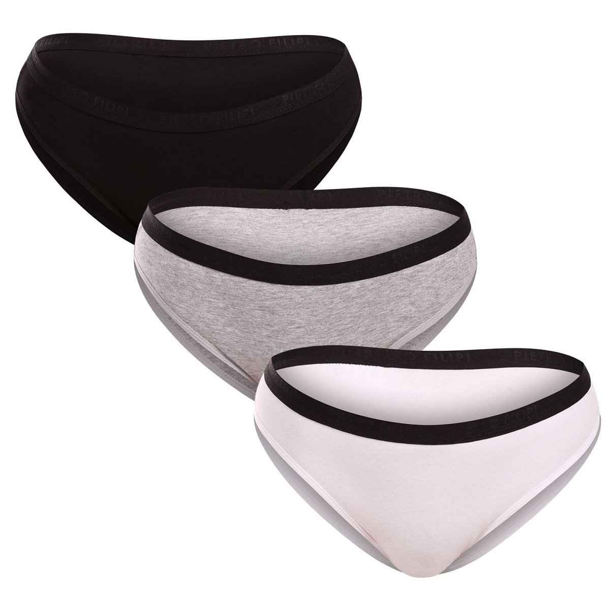 3PACK dámské kalhotky Pietro Filipi vícebarevné (3KB004) XL