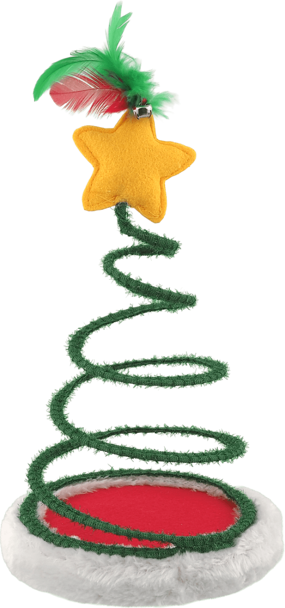 Hračka Magic Cat Winter Tale pružinový stromeček 15x25cm