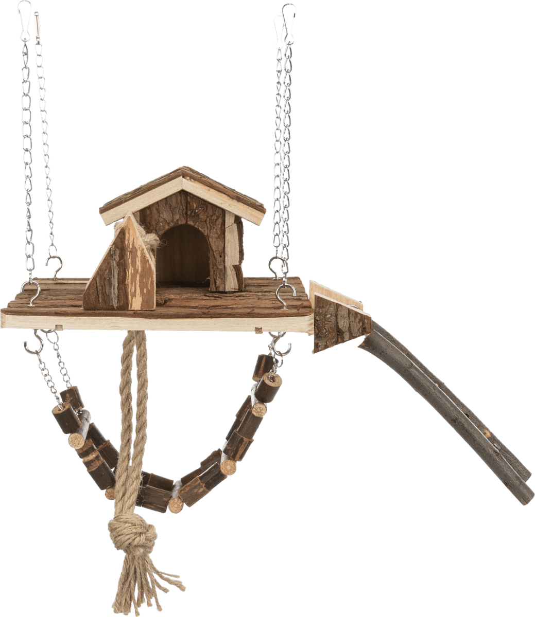 Dřevěné závěsné hřiště Trixie Janne 26×22cm