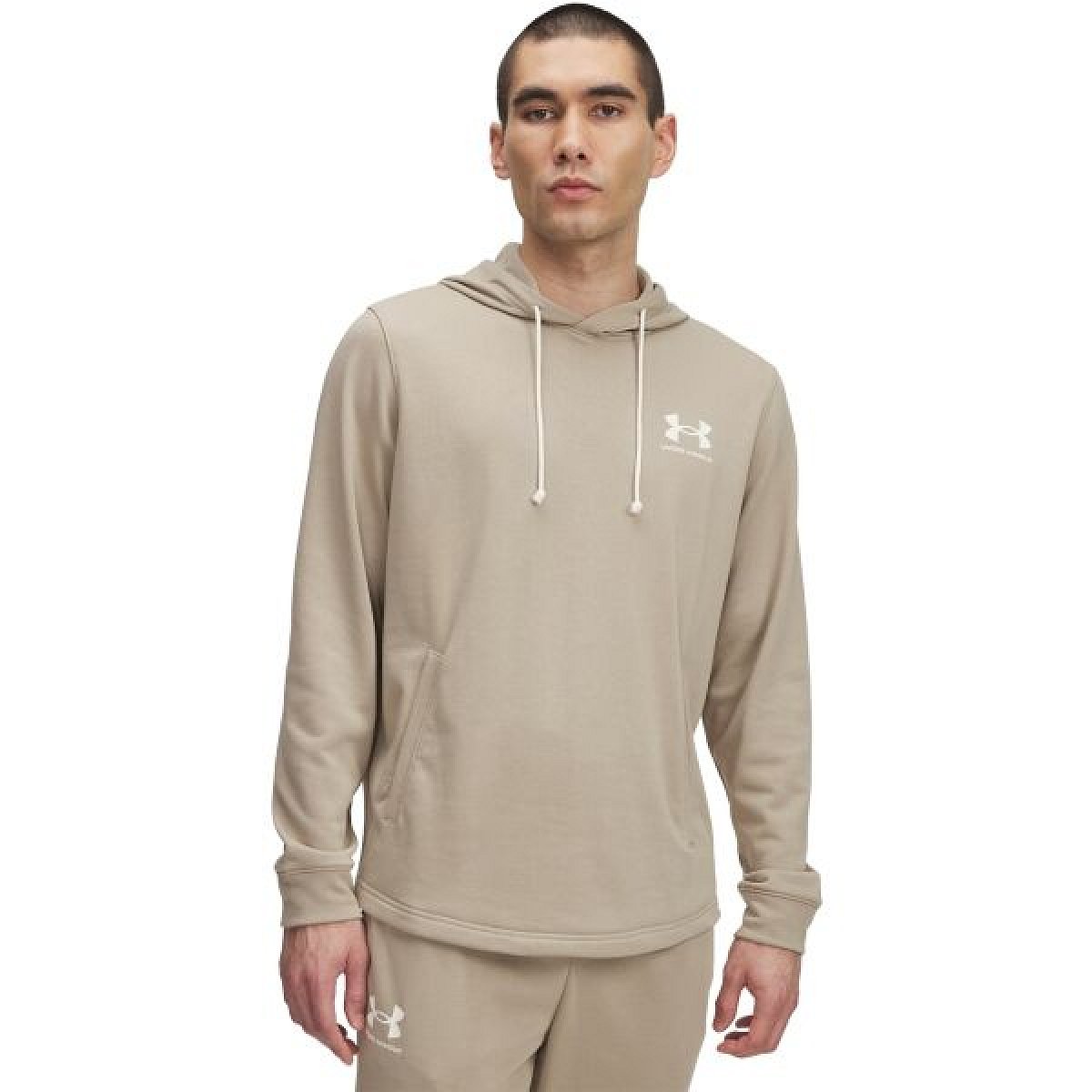 Under Armour RIVAL TERRY Pánská mikina, béžová, velikost L