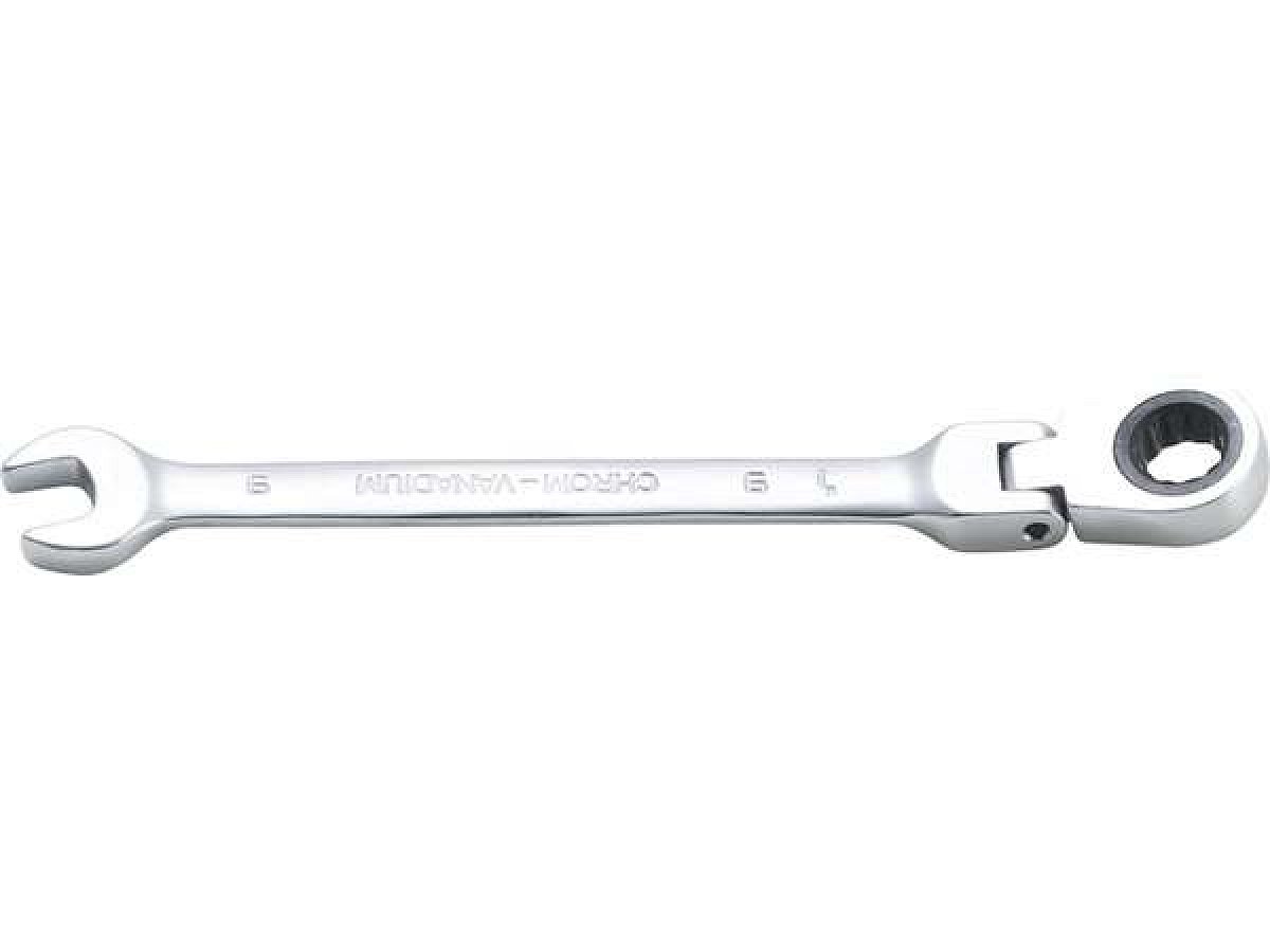BGS Technic BGS 6709 Očkoplochý klíč 9 mm s ráčnou, kloubový