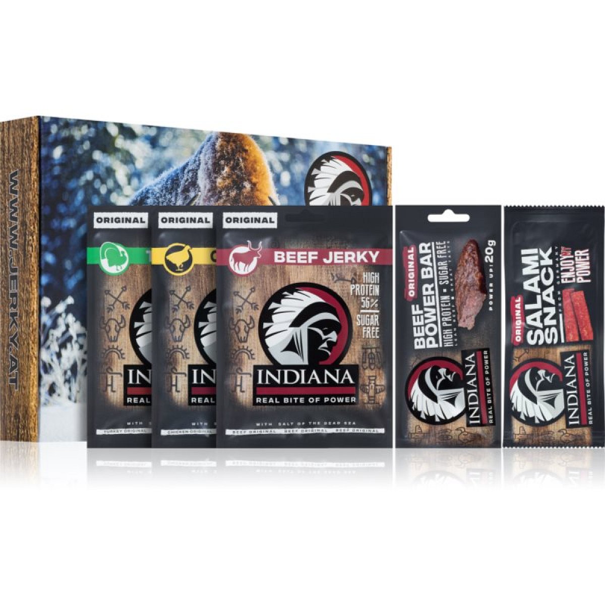 Indiana Jerky Dárkový set sušené maso dárková sada