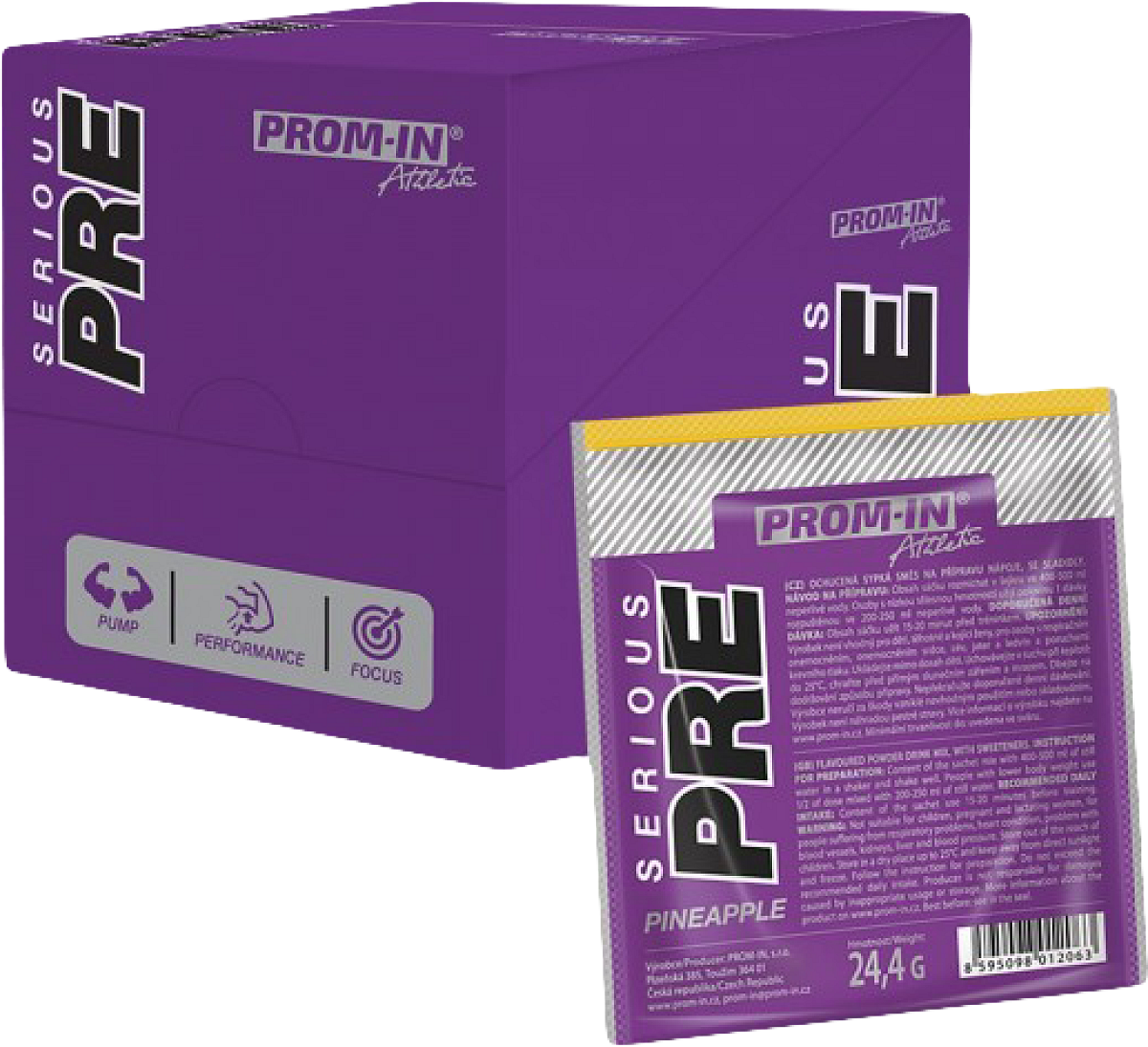 10x Prom-In Serious PRE 24,4 g citrón-mäta