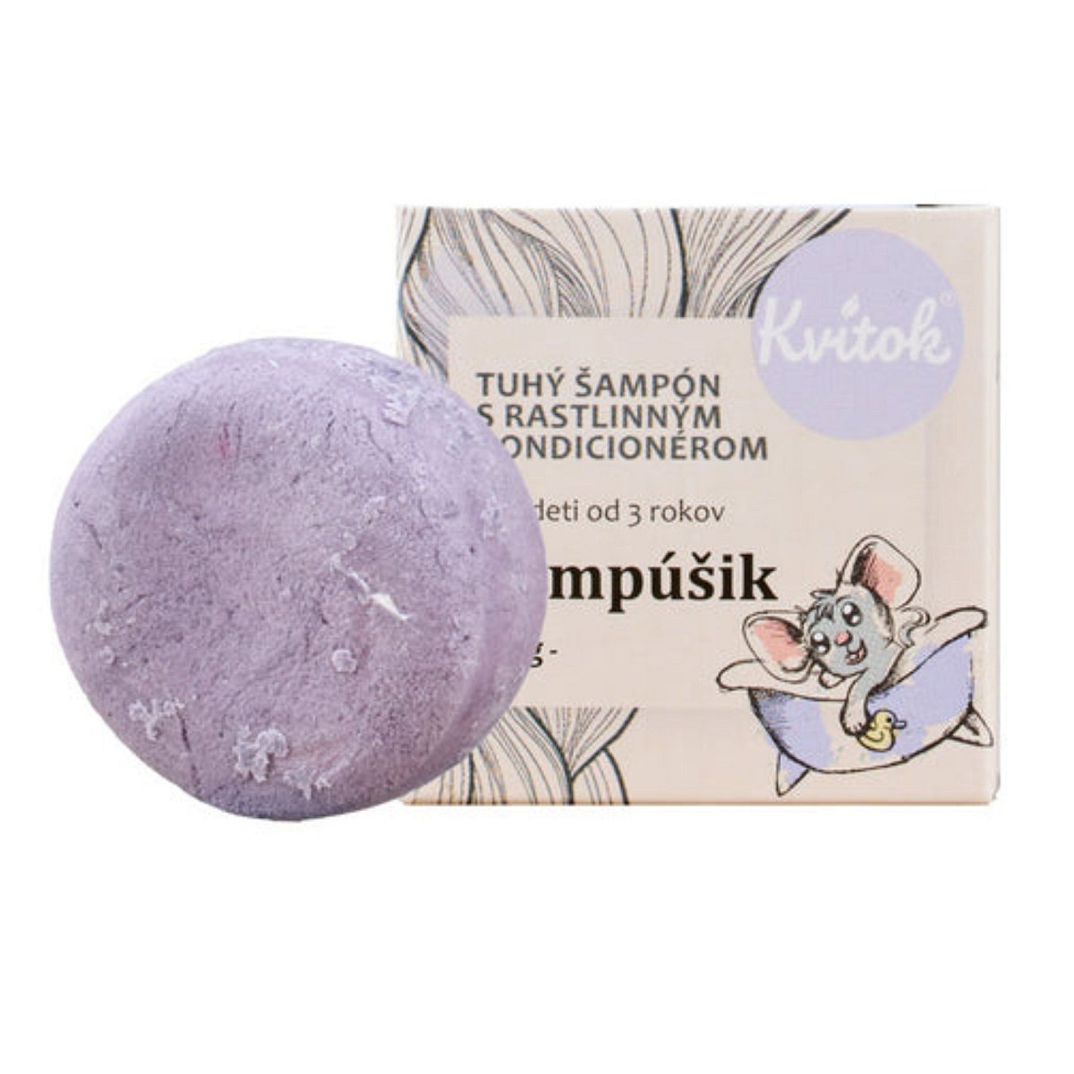 Kvitok Tuhý šampon pro děti Šampúšik 25g