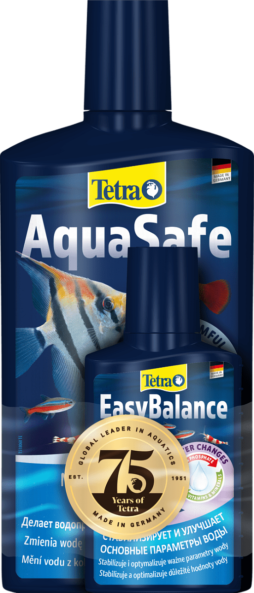 Přípravek Tetra Aqua Safe 500 ml + Tetra Easy Balance 100 ml zdarma