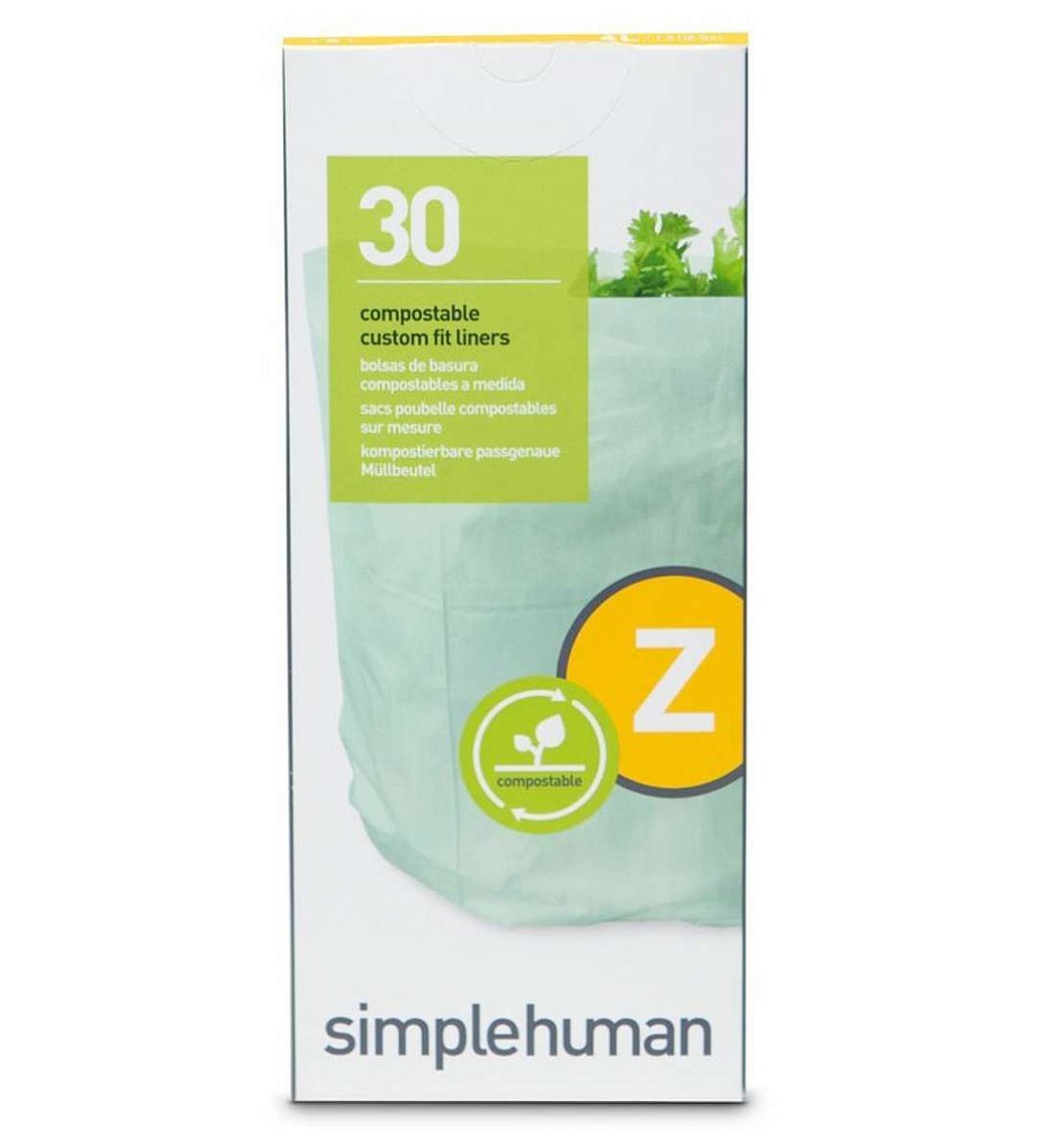 Simplehuman Příslušenství - Sáčky do odpadkového koše 4 l, typ Z, 30 ks CW0525