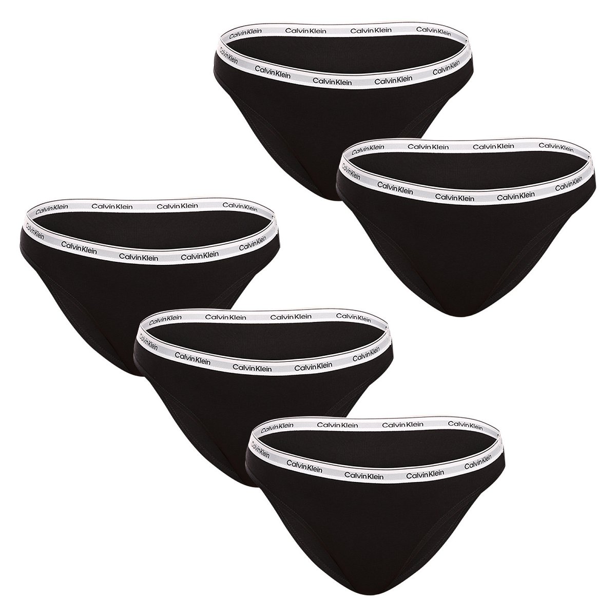 5PACK dámské kalhotky Calvin Klein černé (QD5208E-UB1) L