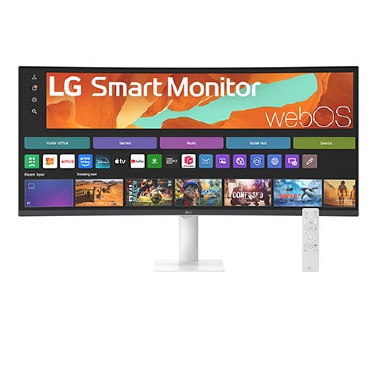 LG Smart Monitor 34" zakřivený displej WQHD pro streamování 34U601SA s webOS