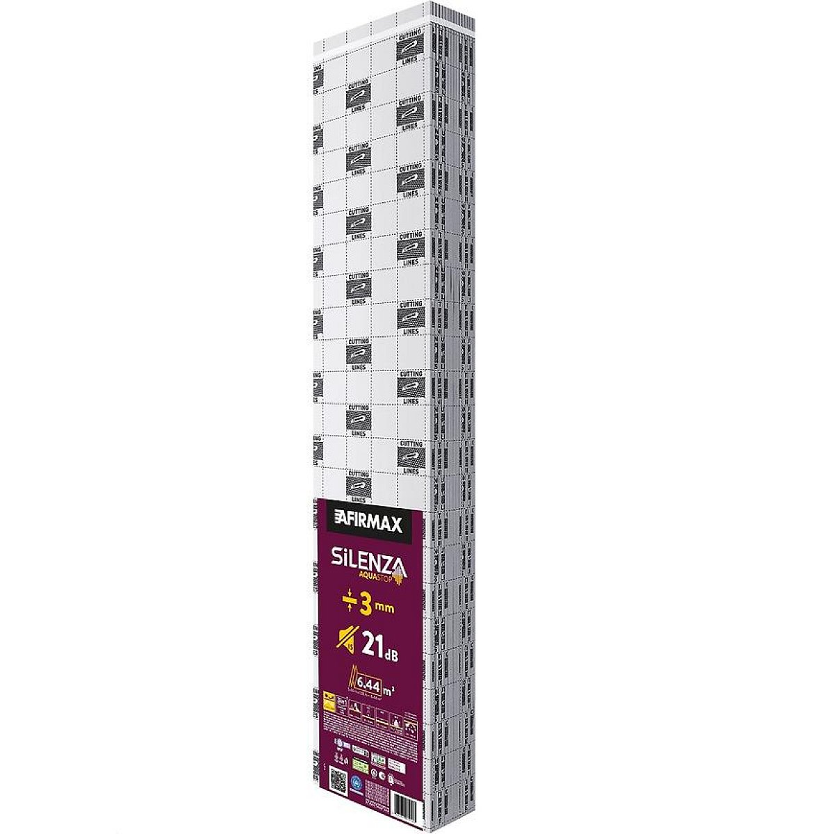 Podložka pro podlahy SILENZA AQUASTOP 3MM – 6,44m2