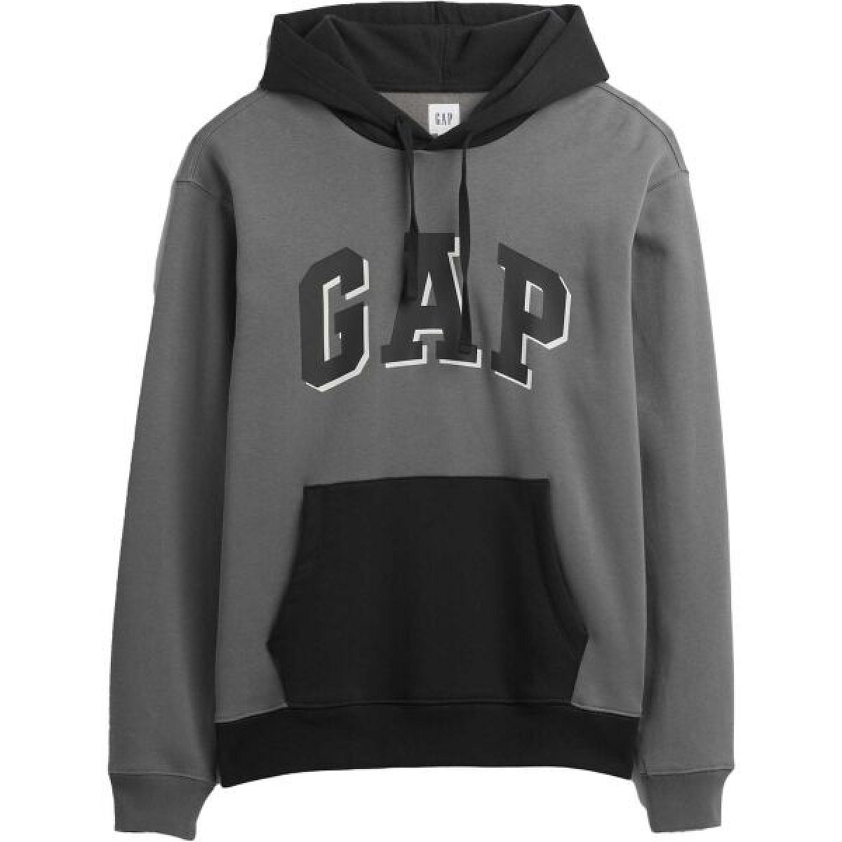 GAP V-HERITAGE LOGO PO SNL - COLORBLOCK Pánská volnočasová mikina, šedá, velikost