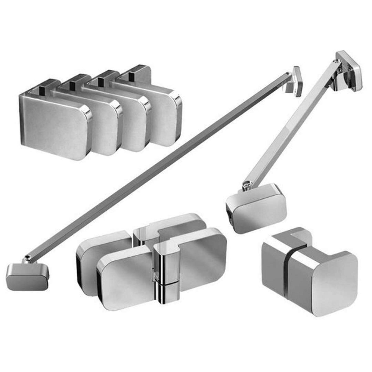 Ravak Brilliant - Montážní sada B SET pro BSDPS 100 L, chrom D01000A078