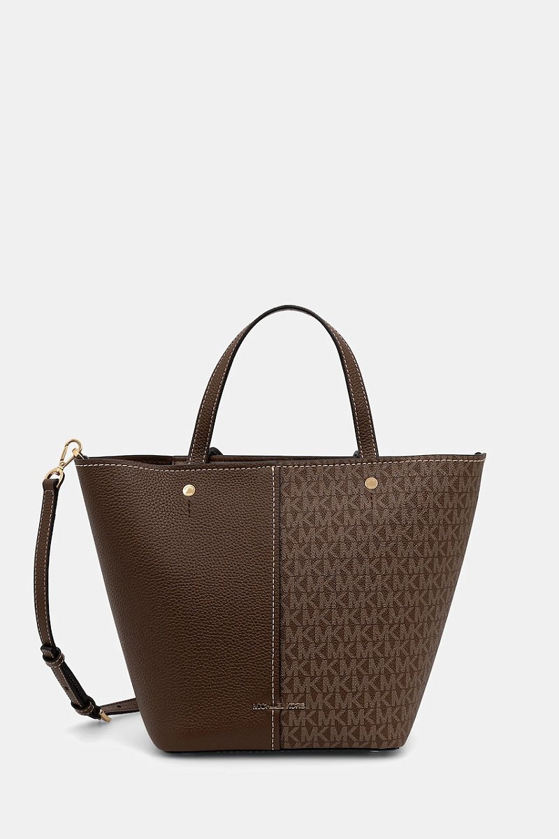 Kabelka MICHAEL Michael Kors FLORA hnědá barva, 30T5GFFT2B