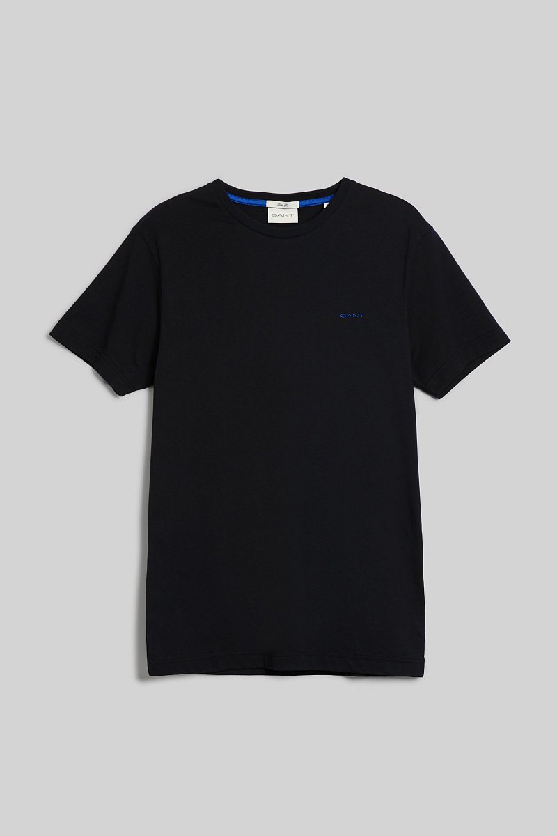 TRIČKO GANT CONTRAST LOGO SS T-SHIRT BLACK